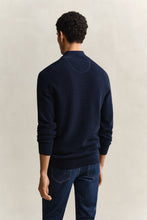 Load image into Gallery viewer, Gant | Textured Cotton 1/2 Zip Knit in Navy | 8030292 433