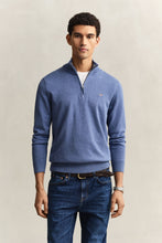 Load image into Gallery viewer, Gant Denim Blue Zip Knit 8030564 906