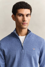 Load image into Gallery viewer, Gant Denim Blue Zip Knit 8030564 906