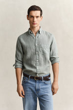 Load image into Gallery viewer, Gant Grey Green Linen Shirt 3240120 10