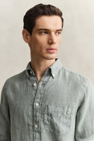 Gant Grey Green Linen Shirt 3240120 10