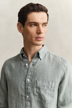 Load image into Gallery viewer, Gant Grey Green Linen Shirt 3240120 10