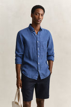 Load image into Gallery viewer, Gant Blue Linen Shirt 3240120 442