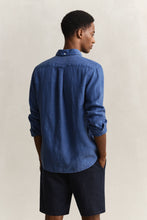 Load image into Gallery viewer, Gant Blue Linen Shirt 3240120 442