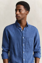 Load image into Gallery viewer, Gant Blue Linen Shirt 3240120 442