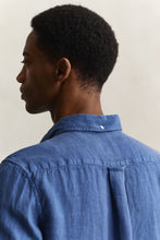 Load image into Gallery viewer, Gant Blue Linen Shirt 3240120 442