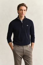 Load image into Gallery viewer, Gant Navy Zip Knit 8030564 433