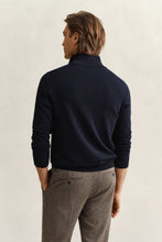 Load image into Gallery viewer, Gant Navy Zip Knit 8030564 433