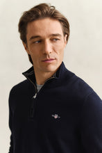 Load image into Gallery viewer, Gant Navy Zip Knit 8030564 433