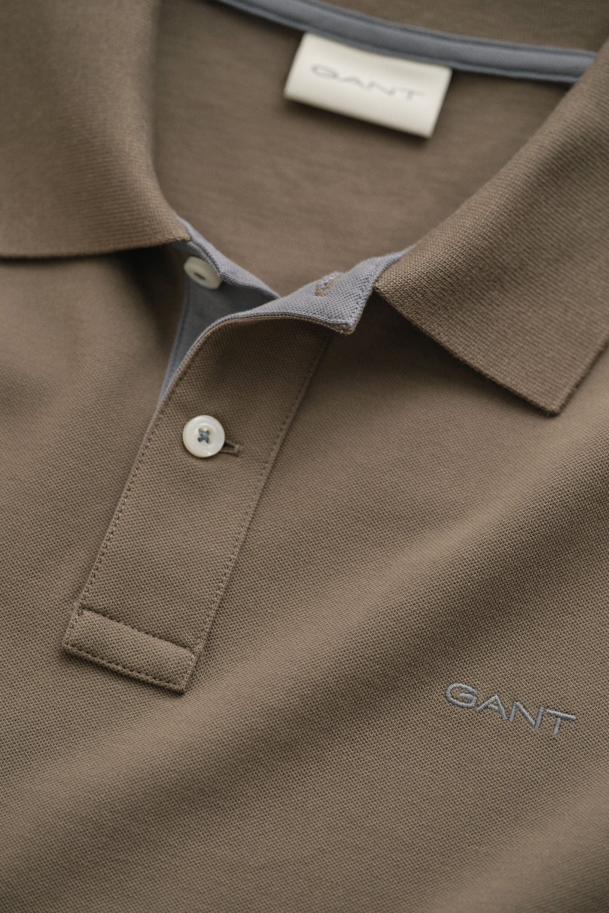 Gant Faded Taupe Polo Shirt 2062026 260
