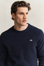 Load image into Gallery viewer, Gant Navy Crew Knit 8030291 433