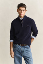 Load image into Gallery viewer, Gant Navy Zip Knit 8030292 433