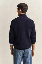 Load image into Gallery viewer, Gant Navy Zip Knit 8030292 433