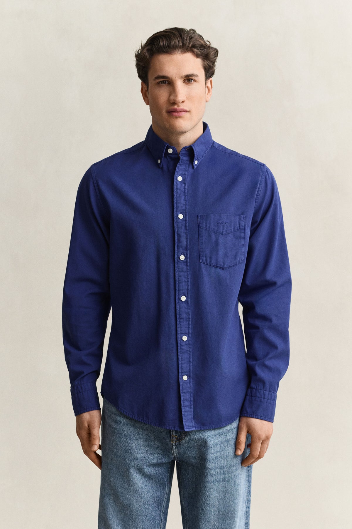 Gant Crisp Blue Garment Dyed Shirt 3250203 435