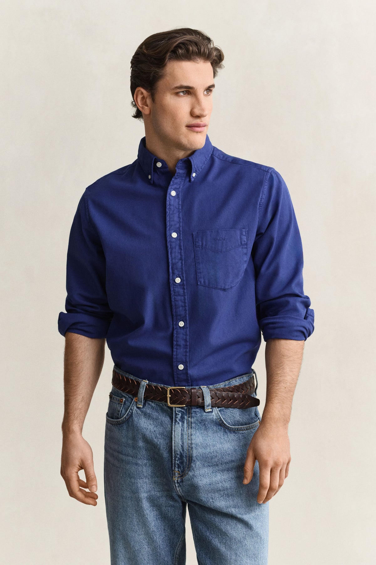 Gant Crisp Blue Garment Dyed Shirt 3250203 435