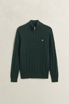 Gant Tartan Green Zip Knit 8050603 374