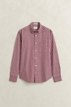 Load image into Gallery viewer, Gant Deep Wine Stripe Shirt 3263003 676