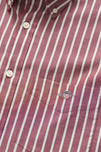 Load image into Gallery viewer, Gant Deep Wine Stripe Shirt 3263003 676
