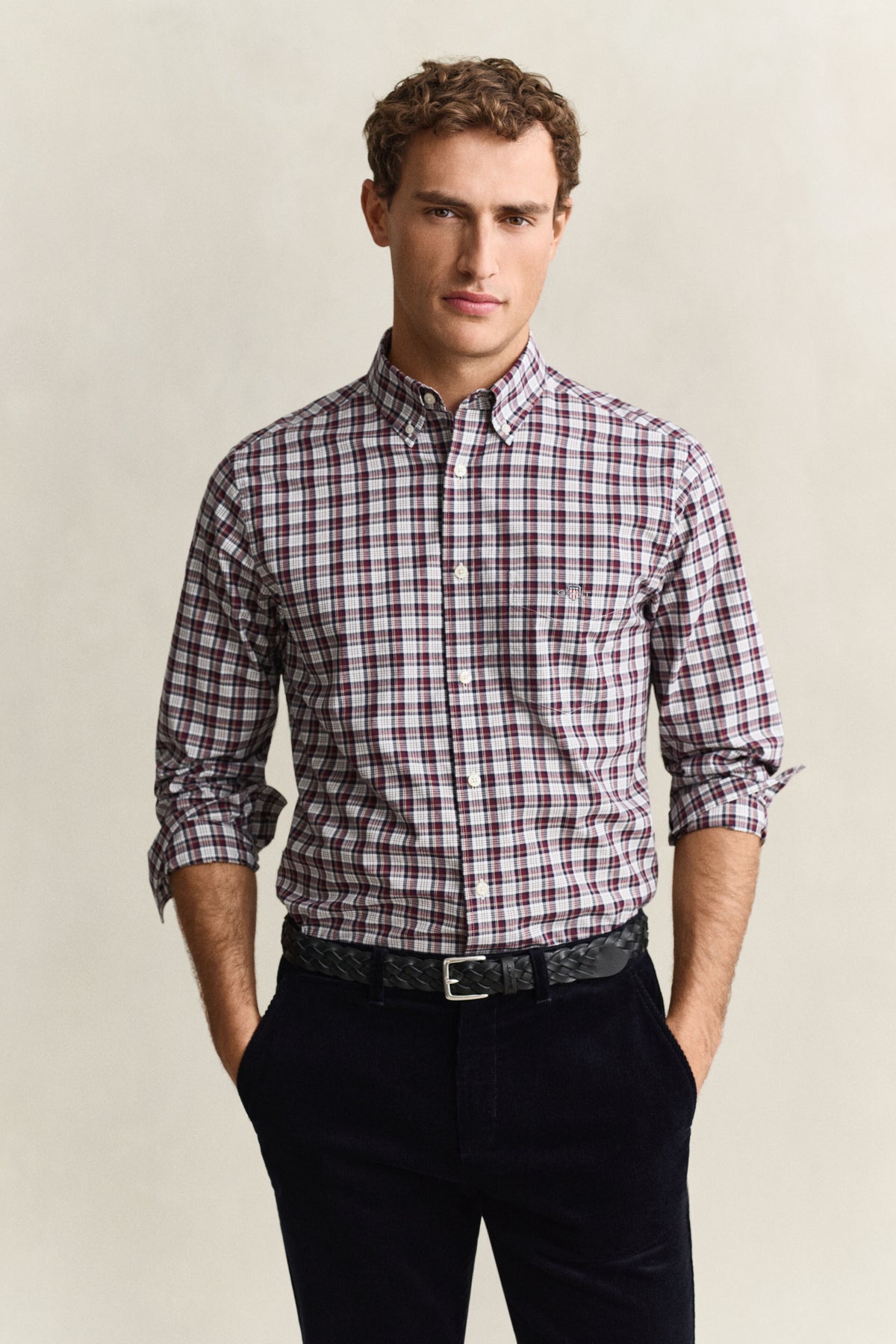 Gant Deep Wine Check Shirt 3263002 676