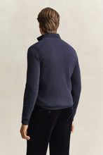 Load image into Gallery viewer, Gant | Lambswool 1/2 Zip Knit in Navy Blue Melange | 87313 480