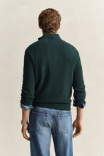 Load image into Gallery viewer, Gant Tartan Green Herringbone Zip Jumper 8050333 374
