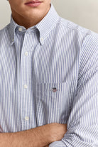 Gant College Blue Stripe Shirt 3000230 436