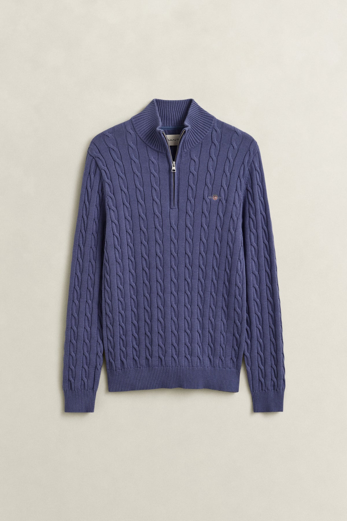 Gant Blue Horizon Cotton Cable Zip Knit 8050603 476