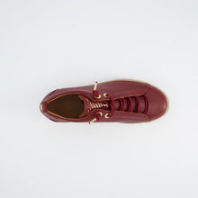Load image into Gallery viewer, Paul Green | Super Soft Nubuck Platform Trainers in Wine | 5017