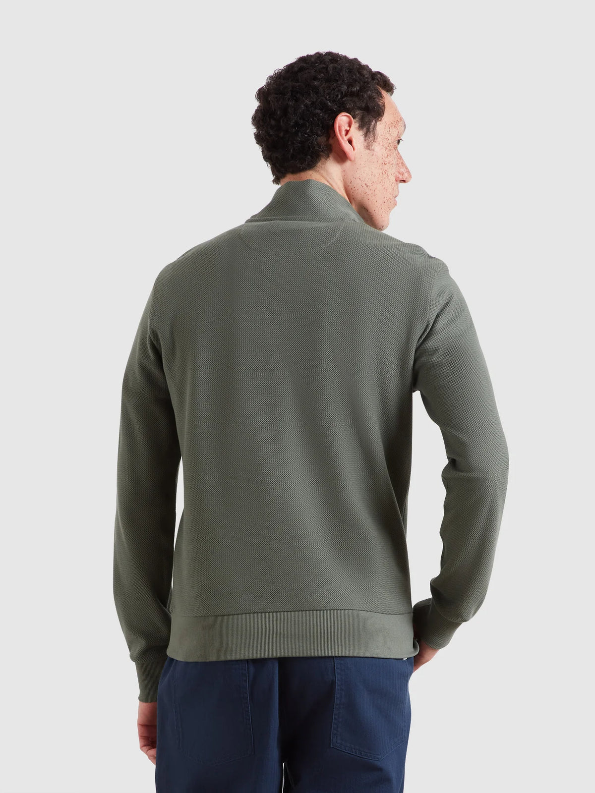 Farah Rosemary Green Zip Knit F4KFG020 300