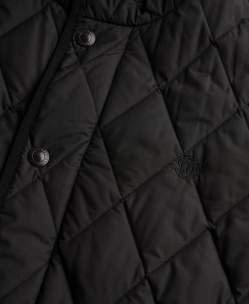Superdry Black Quilted Jacket M5012225A 9KK