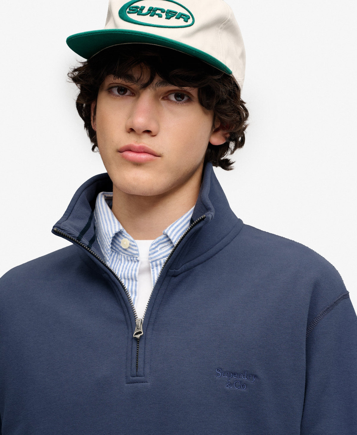 Superdry Soft Navy Blue Zip Sweat M2014700A 27S
