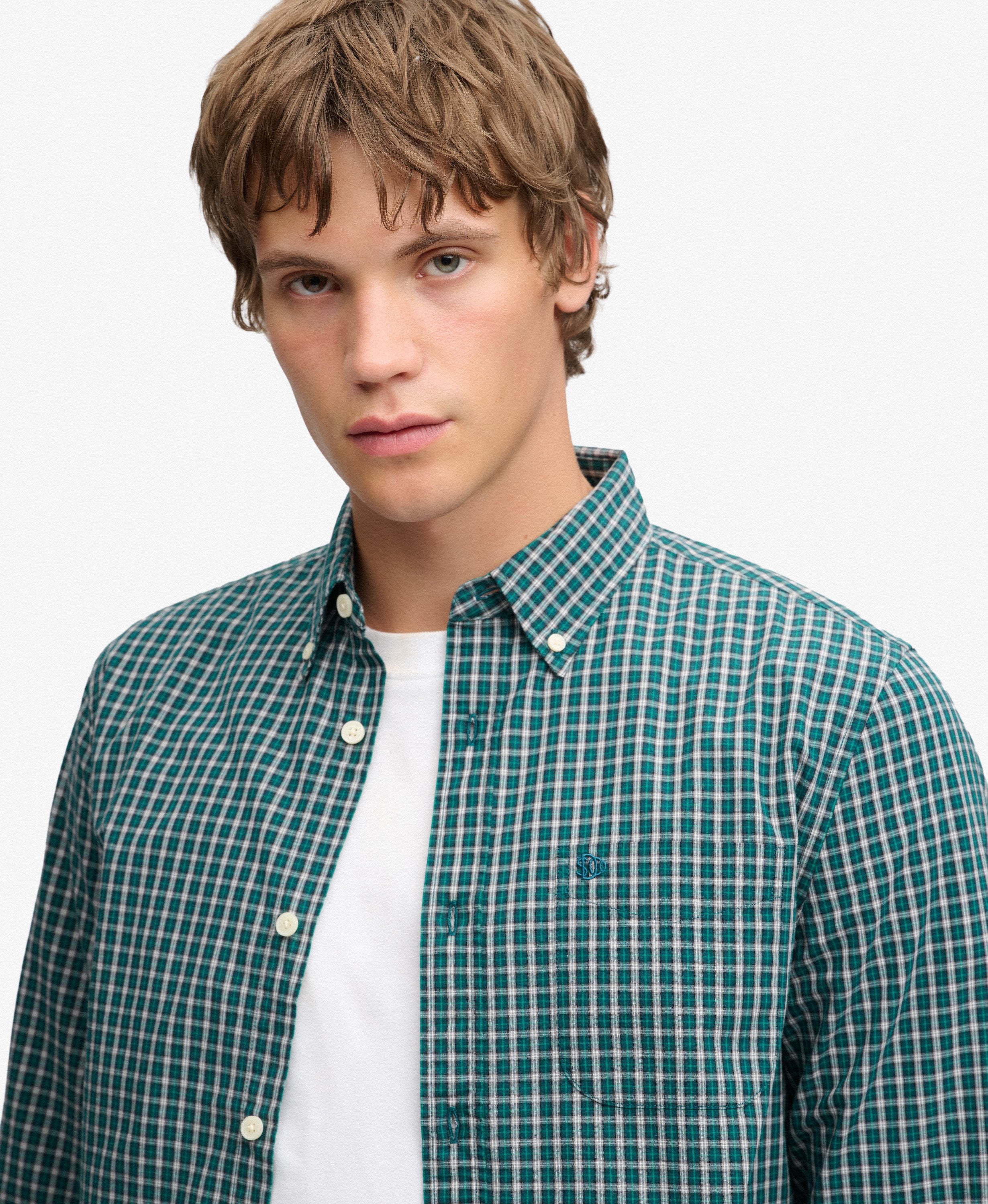 Superdry Green Check Shirt M4011196A L9H