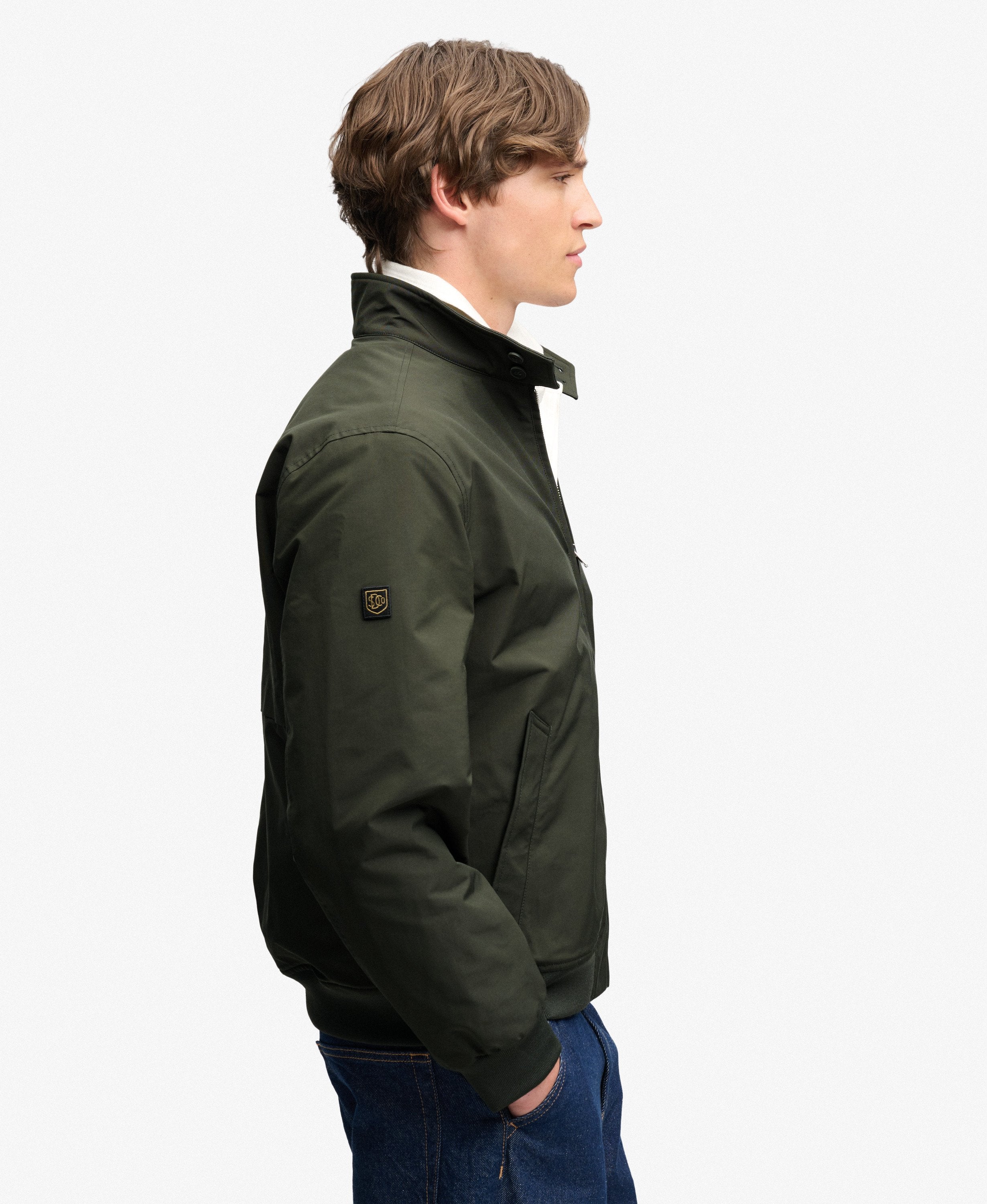 Superdry Olive Green Harrington Jacket M5012483A 1KM