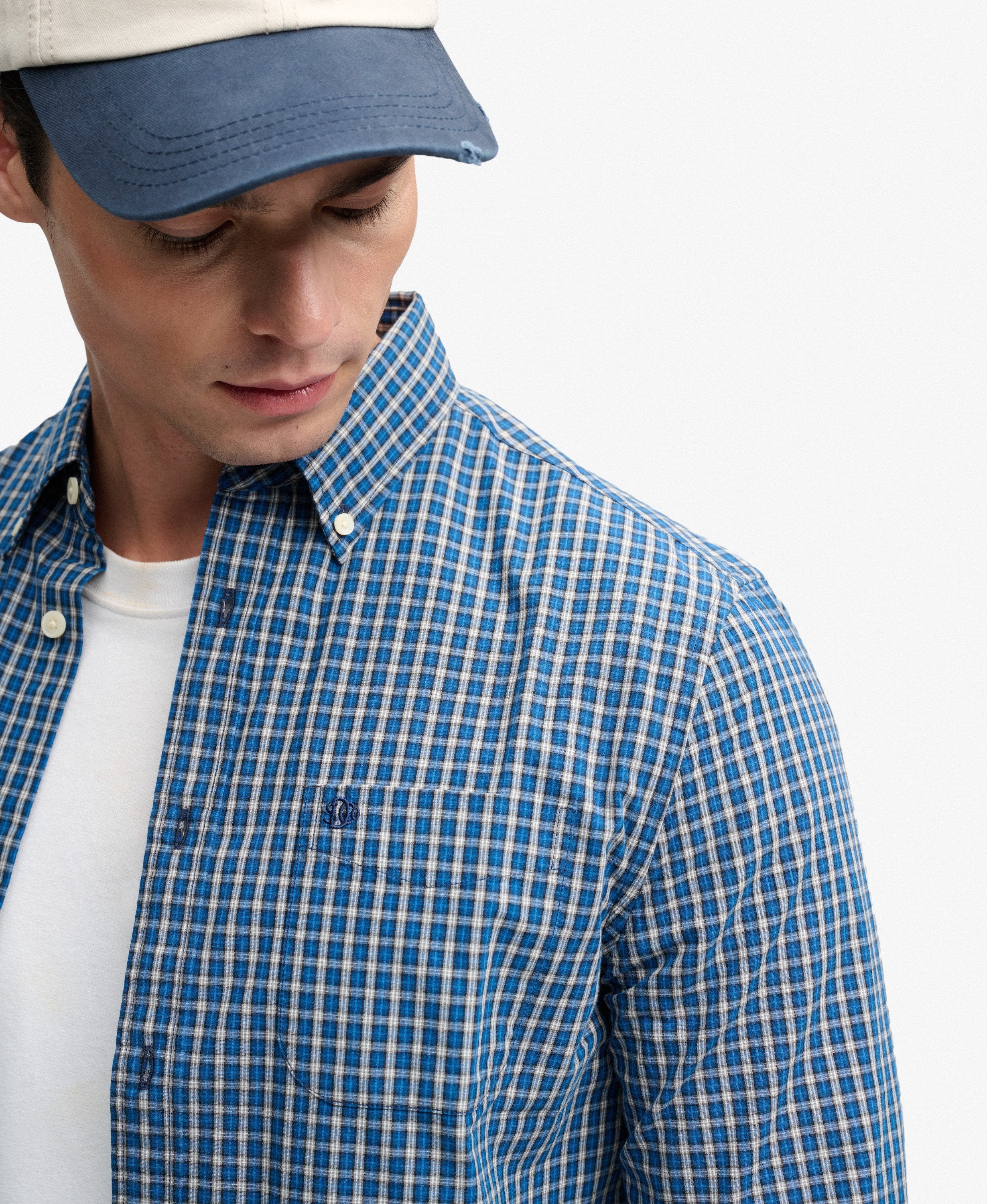 Superdry Blue Check Shirt M4011196A L9I