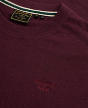 Load image into Gallery viewer, Superdry | Essential Embroidered Logo Tee in Burgundy Port Marl | M1012475A O5S