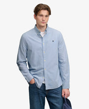 Load image into Gallery viewer, Superdry | Preppy Oxford Shirt in Azure Blue Stripe | M4011247A L8A