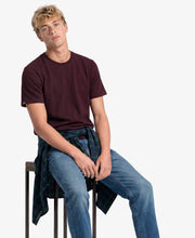 Load image into Gallery viewer, Superdry | Essential Embroidered Logo Tee in Burgundy Port Marl | M1012475A O5S