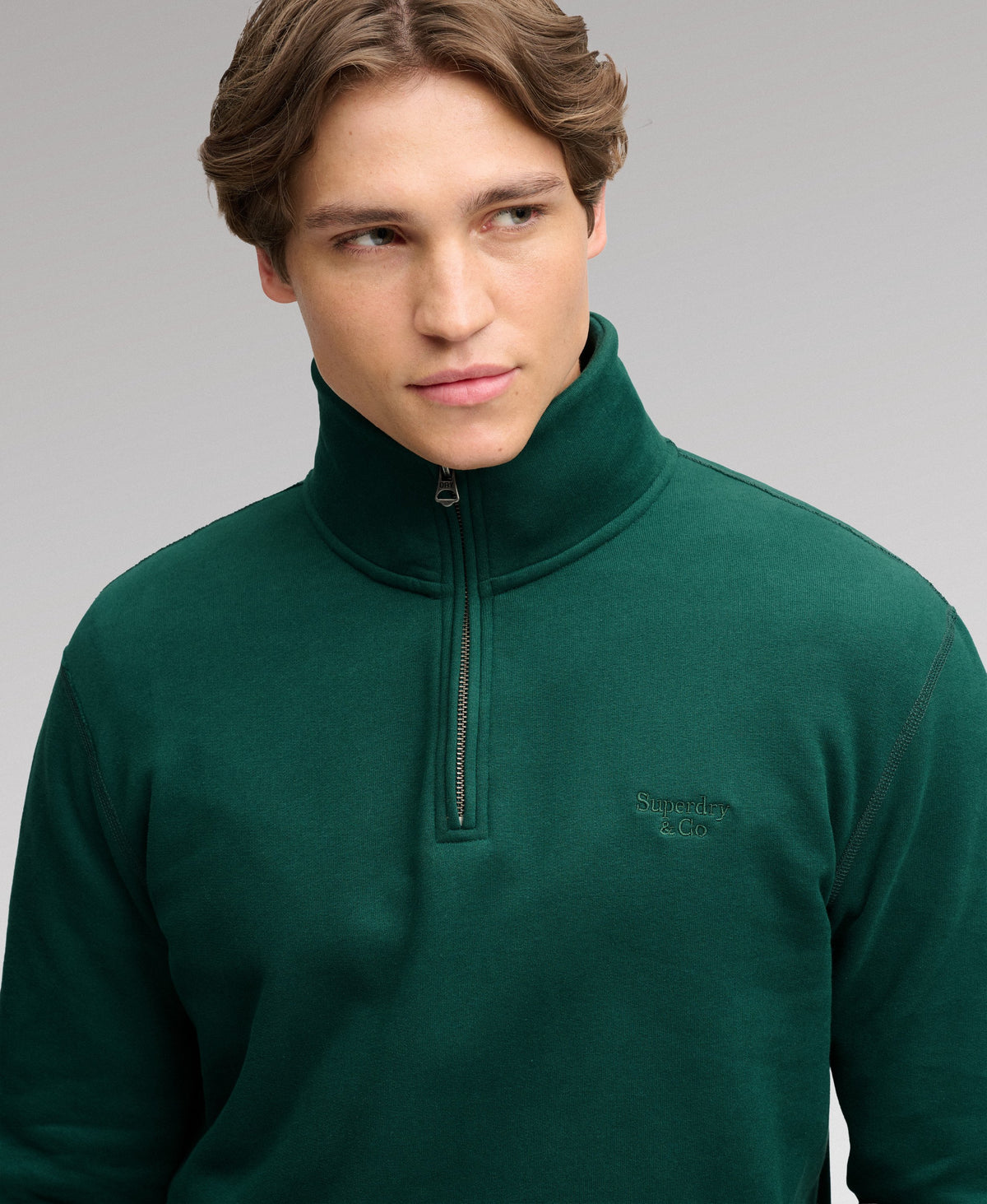 Superdry Green Zip Sweat M2014700A 7WG