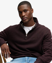 Load image into Gallery viewer, Superdry Burgundy Port Zip Sweat M2014700A M8F