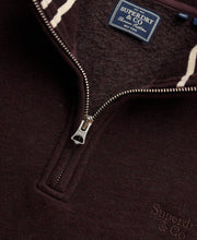 Load image into Gallery viewer, Superdry Burgundy Port Zip Sweat M2014700A M8F
