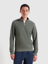 Load image into Gallery viewer, Farah Rosemary Green Zip Knit F4KFG020 300