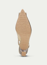 Load image into Gallery viewer, Hispanitas Platinum Slingback Court Shoe Gold HV264850