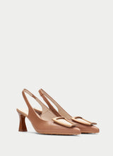 Load image into Gallery viewer, Hispanitas Leather Slingback in Almond Brown BHV264850