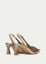 Load image into Gallery viewer, Hispanitas Platinum Slingback Court Shoe Gold HV264850