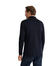 Load image into Gallery viewer, Eton | Interlock Long Sleeve Cotton Polo Shirt in Navy | 100011985 28
