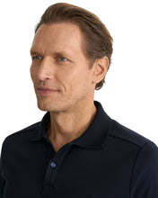 Load image into Gallery viewer, Eton | Interlock Long Sleeve Cotton Polo Shirt in Navy | 100011985 28