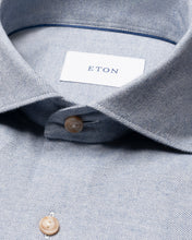 Load image into Gallery viewer, Eton Light Blue Soft Flannel Shirt 100015434 20