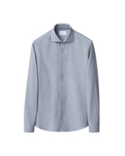 Eton Light Blue Soft Flannel Shirt 100015434 20