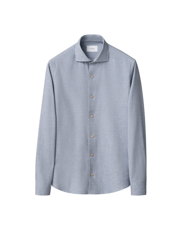 Eton Light Blue Soft Flannel Shirt 100015434 20