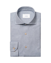 Load image into Gallery viewer, Eton Light Blue Soft Flannel Shirt 100015434 20